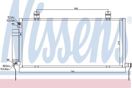 Радіатор кондиціонера NISSENS 940164