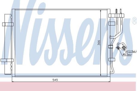 Радиатор кондиционера NISSENS 940251