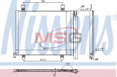 Радиатор кондиционера NISSENS 940254