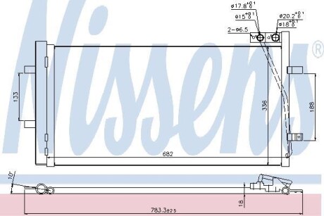 Радиатор кондиционера NISSENS 940255