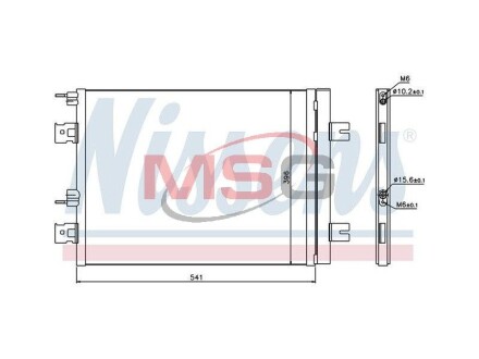 Радіатор кондиціонера NISSENS 940262