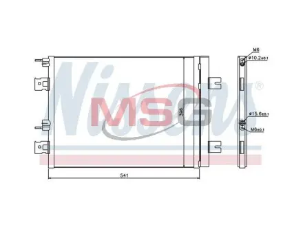 Радіатор кондиціонера NISSENS 940262