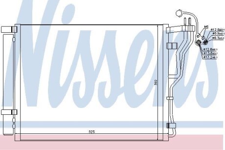 Радиатор кондиционера NISSENS 940273