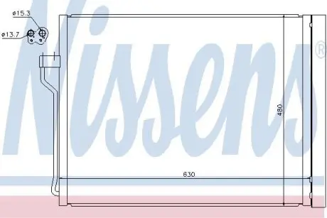 Радиатор кондиционера NISSENS 940288 (фото 1)