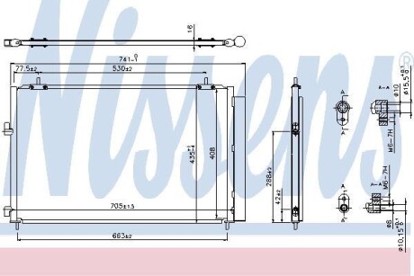 Радіатор кондиціонера NISSENS 940349