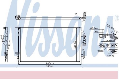 Радіатор кондиціонера NISSENS 940357