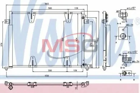 Радиатор кондиционера NISSENS 940373