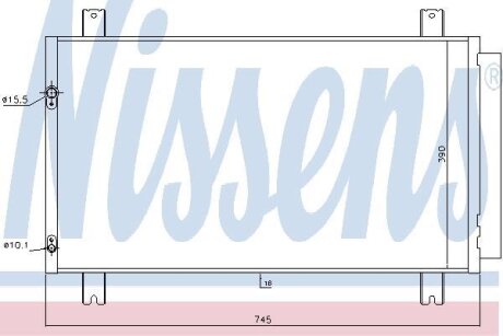 Радіатор кондиціонера First Fit NISSENS 940401