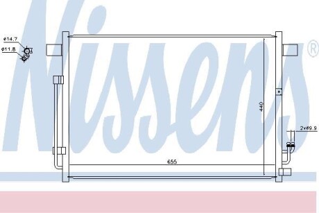 Радиатор кондиционера NISSENS 940403