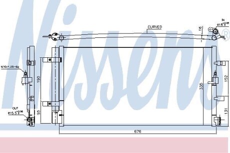 Радіатор кондиціонера NISSENS 940430