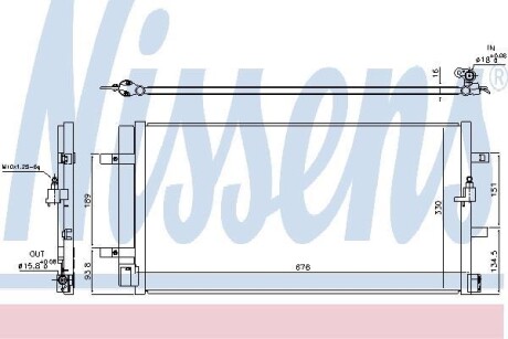 Радіатор кондиціонера NISSENS 940453