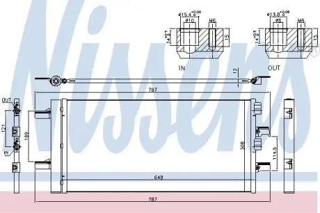 Радіатор кондиціонера NISSENS 940509