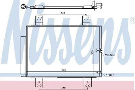 Радіатор кондиціонера NISSENS 940560