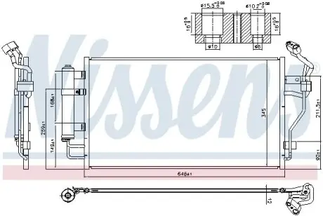 Радіатор кондиціонера First Fit NISSENS 940583