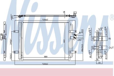 Радіатор кондиціонера NISSENS 940584