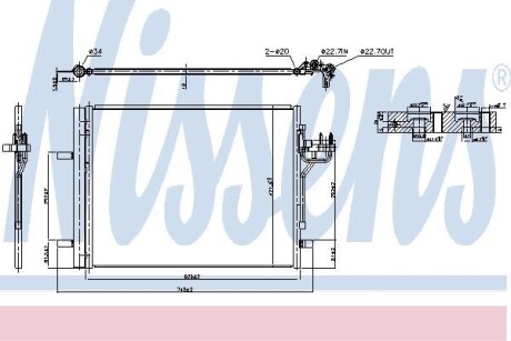 Радиатор кондиционера NISSENS 940586