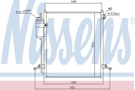 Радиатор кондиционера NISSENS 940610