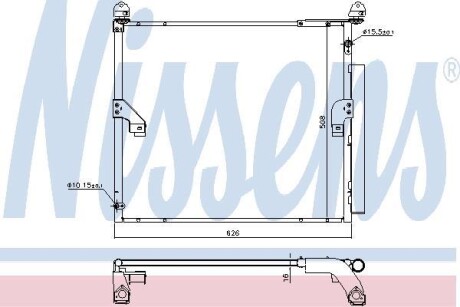 Радіатор кондиціонера NISSENS 940623