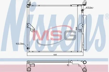 Радіатор кондиціонера NISSENS 940623