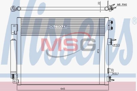 Радиатор кондиционера NISSENS 940706