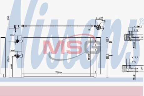 Радиатор кондиционера NISSENS 940743