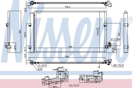 Радиатор кондиционера NISSENS 940748