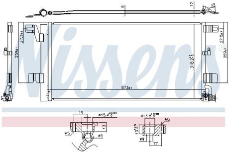 Радіатор кондиціонера NISSENS 940752