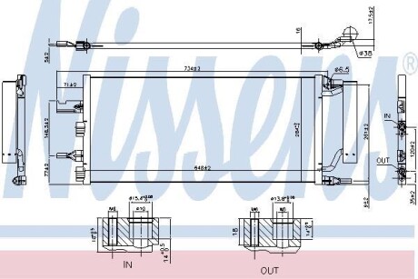 Радіатор кондиціонера NISSENS 940759