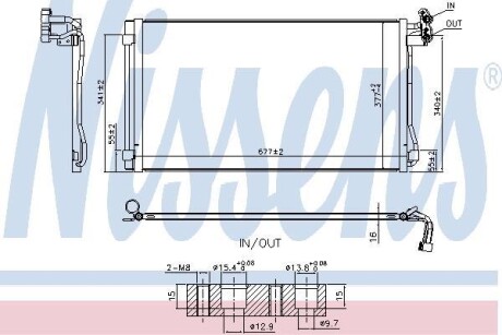 Радіатор кондиціонера NISSENS 940793