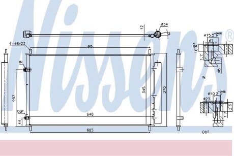 Радиатор кондиционера NISSENS 940804