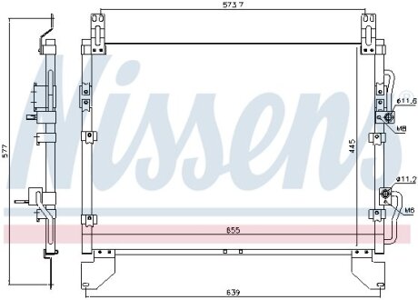 Радіатор кондиціонера NISSENS 940805