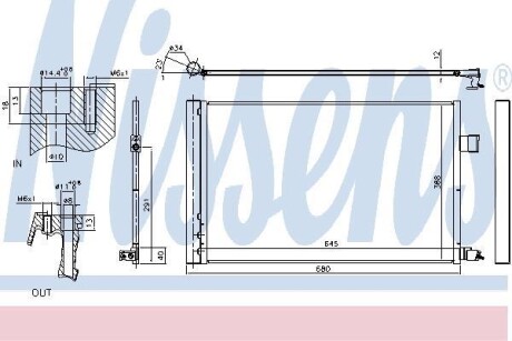 Радіатор кондиціонера NISSENS 940808