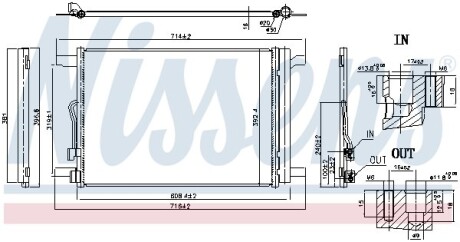 Радіатор кондиціонера NISSENS 940834