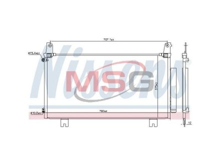 Радиатор кондиционера NISSENS 941169