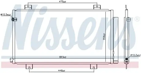 Радіатор кондиціонера First Fit NISSENS 941180