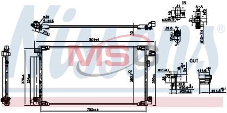 Радиатор кондиционера NISSENS 941190