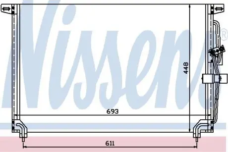 Радиатор кондиционера NISSENS 94232