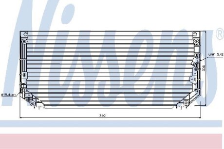 Радіатор кондиціонера NISSENS 94515