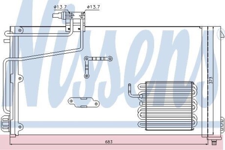 Радиатор кондиционера NISSENS 94545