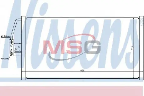 Радіатор кондиціонера First Fit NISSENS 94579