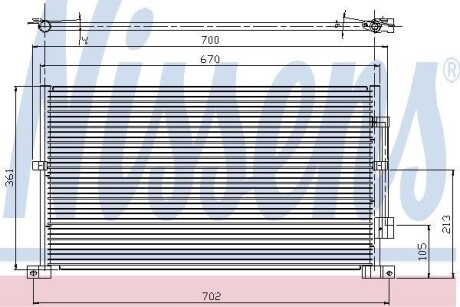 Радиатор кондиционера NISSENS 94585