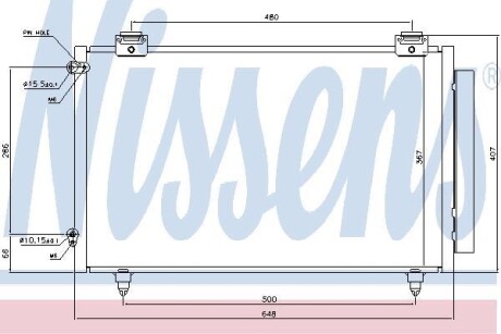 Радиатор кондиционера NISSENS 94719