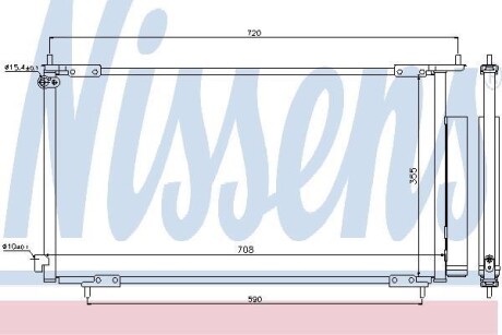 Радиатор кондиционера NISSENS 94772