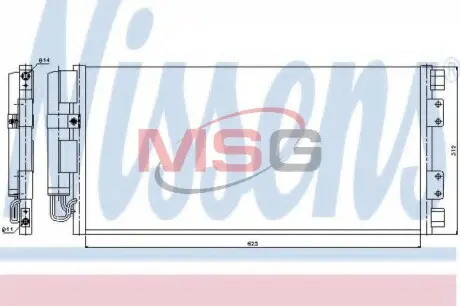 Конденсер кондиціонера NISSENS 94781