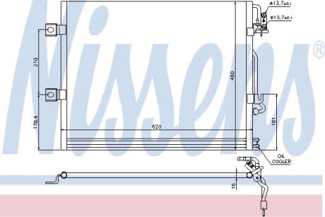 Радиатор кондиционера NISSENS 94858