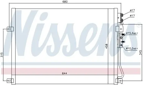 Радіатор кондиціонера First Fit NISSENS 94931