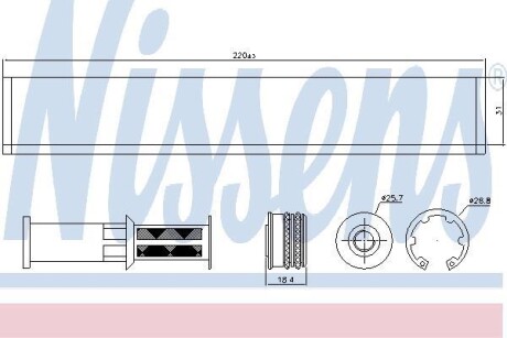 Осушитель кондиционера NISSENS 95598