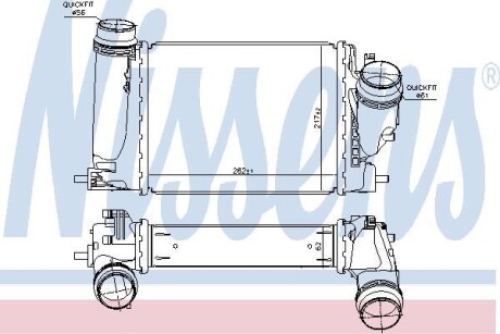 Радіатор наддуву NISSENS 961121