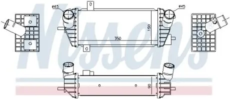 Радиатор интеркулера NISSENS 961493
