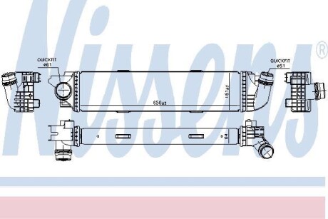 Радіатор наддуву NISSENS 96149